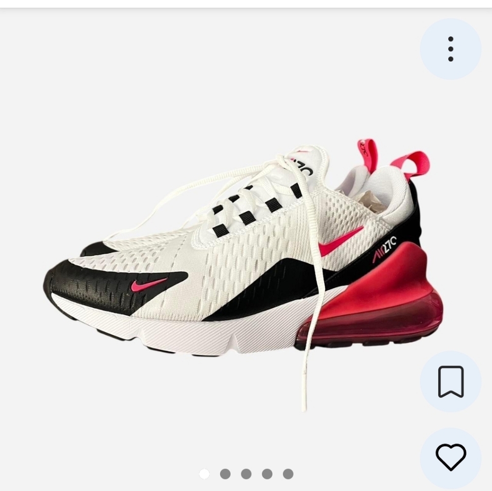 Brand New Nike Air 270 White and Black Sneakers Only tried on - Picture 3 of 5